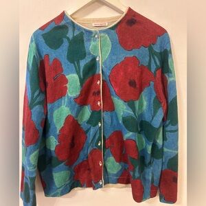 Frances Valentine Sz Large  Spring Luxury Cotton Wool & Cashmere Pearl Buttons